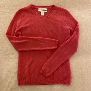 Ellen Tracy 100% Cashmere Crewneck Sweater